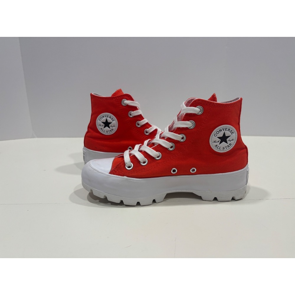 Converse Chuck Taylor All Star Lugged High Top Red Platform Sneakers Women 6